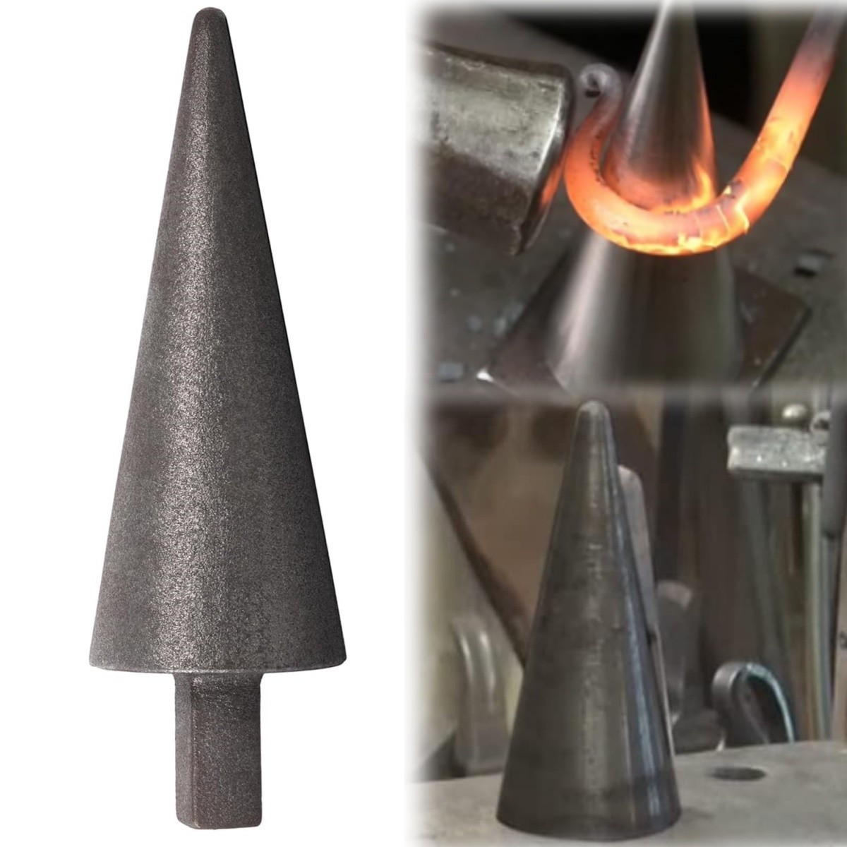 Blacksmith Anvil Mandrel Metal Forming Cone 1" Hardy Tool Vintage Gunsmith