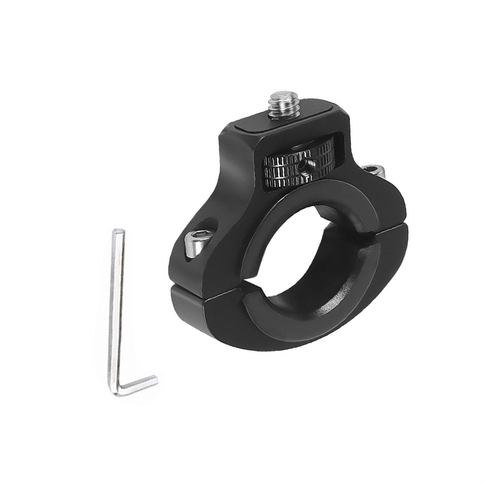 Handlebar Mount 1/4 Screw Black Replacement For Action Camera Mobile Phone Bike