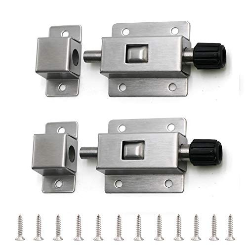 Small Size Spring Loaded Latch Pin - Door Security Slide Latch Lock -