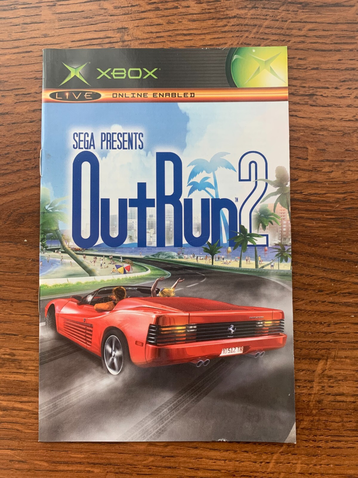 Out Run 2 Outrun XBOX Instruction Manual Only