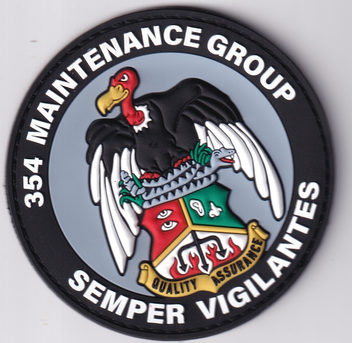 354th Maintenance Group vulture US Air Force USAF PVC patch