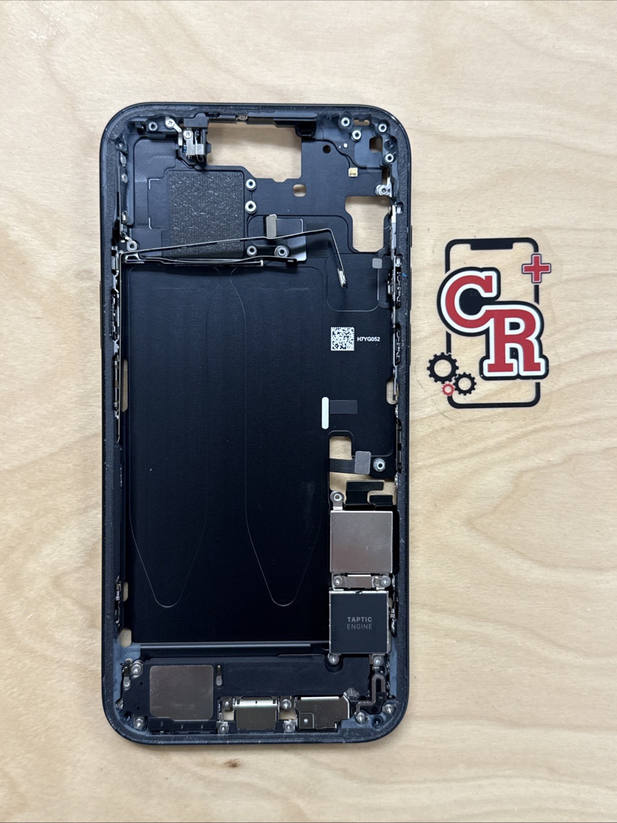iPhone 15 Plus Black Back Frame Housing OEM Replacement W Small Parts Grade B