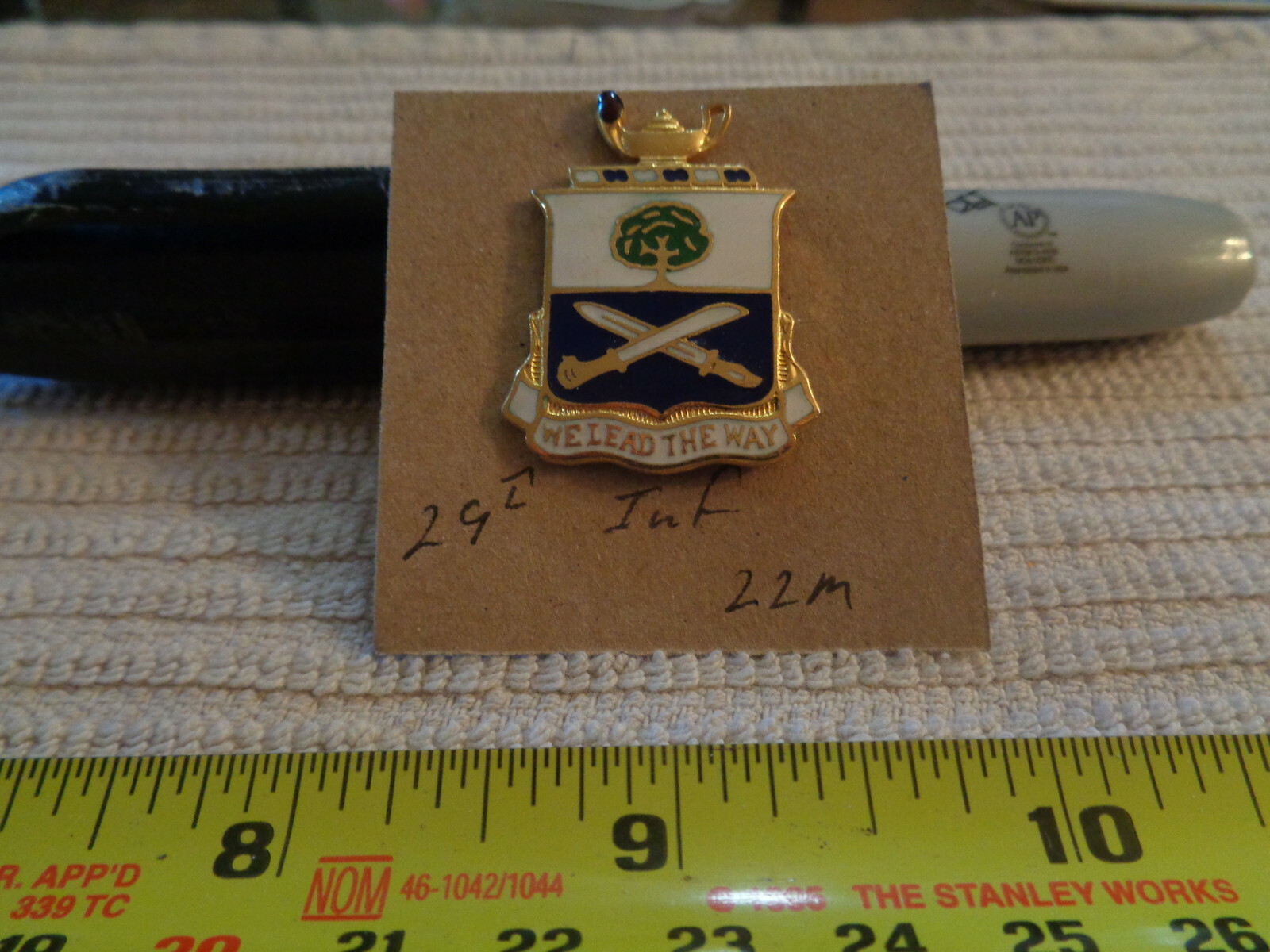 29th Infantry 22M Unit Crest, DI, DUI (DRAW#BN)