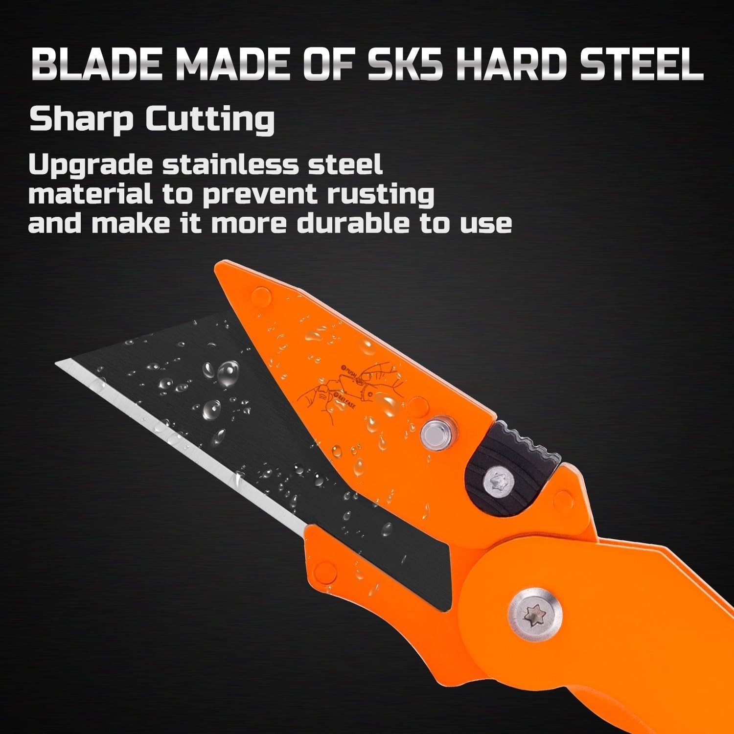6-Pack Folding Utility Knife Set - Quick-Change Box Cutter for Versatile Use