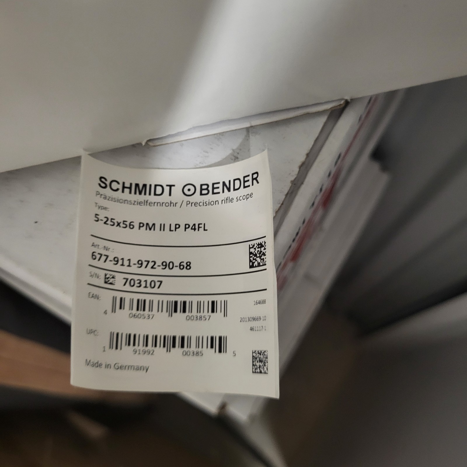 schmidt bender pm ii 5x25 P4FL reticle .1mRad CCW