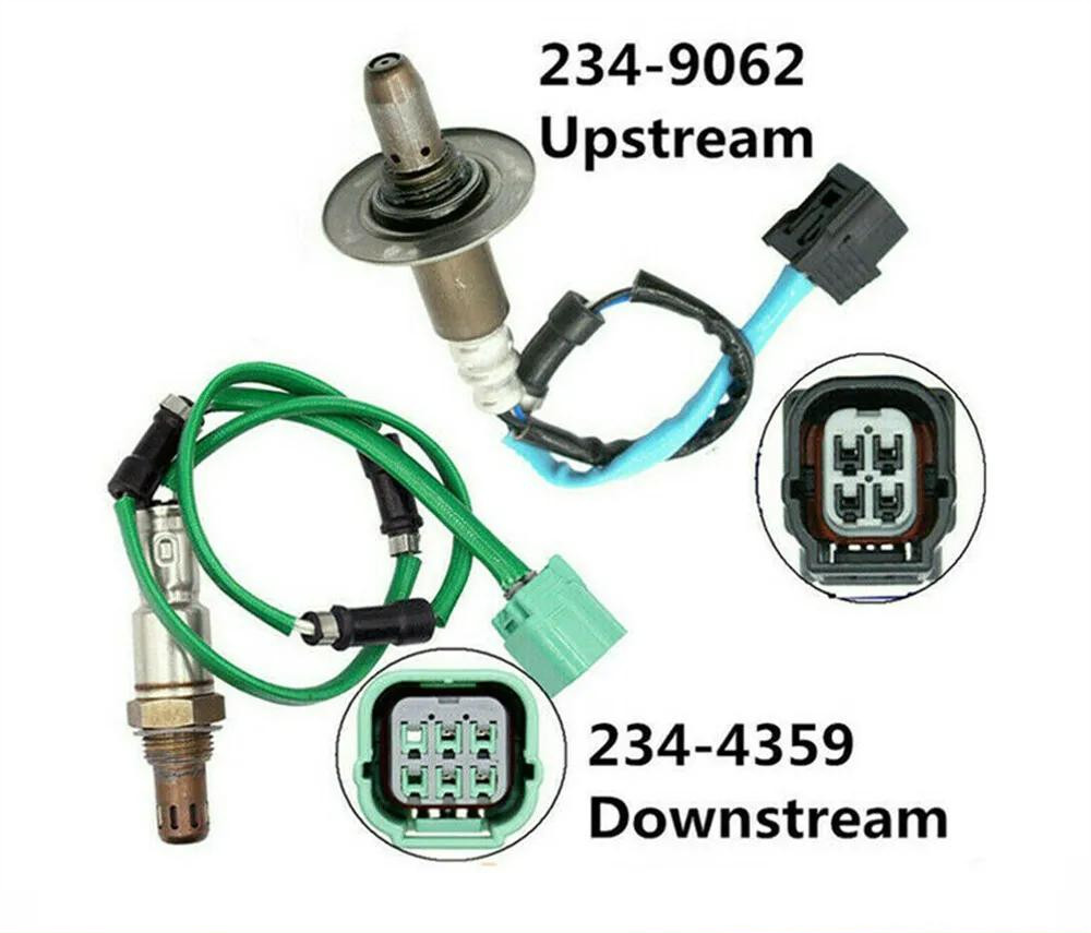 2pcs Oxygen Sensor for Honda 2007 2008 2009 CR-V 2.4L L4 Front+Downstream