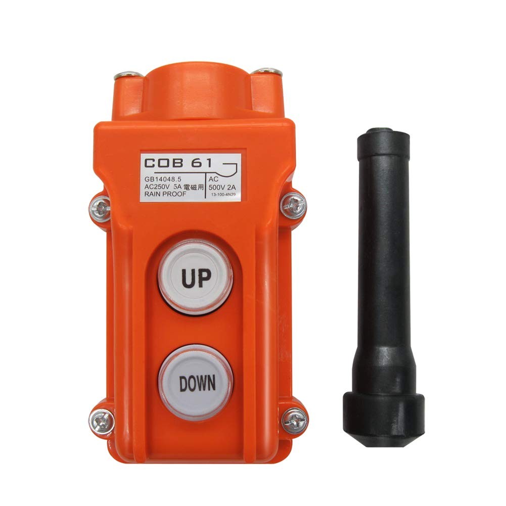 2pcs Dump Trailer Remote Up Down Hoist Control Switch Momentary