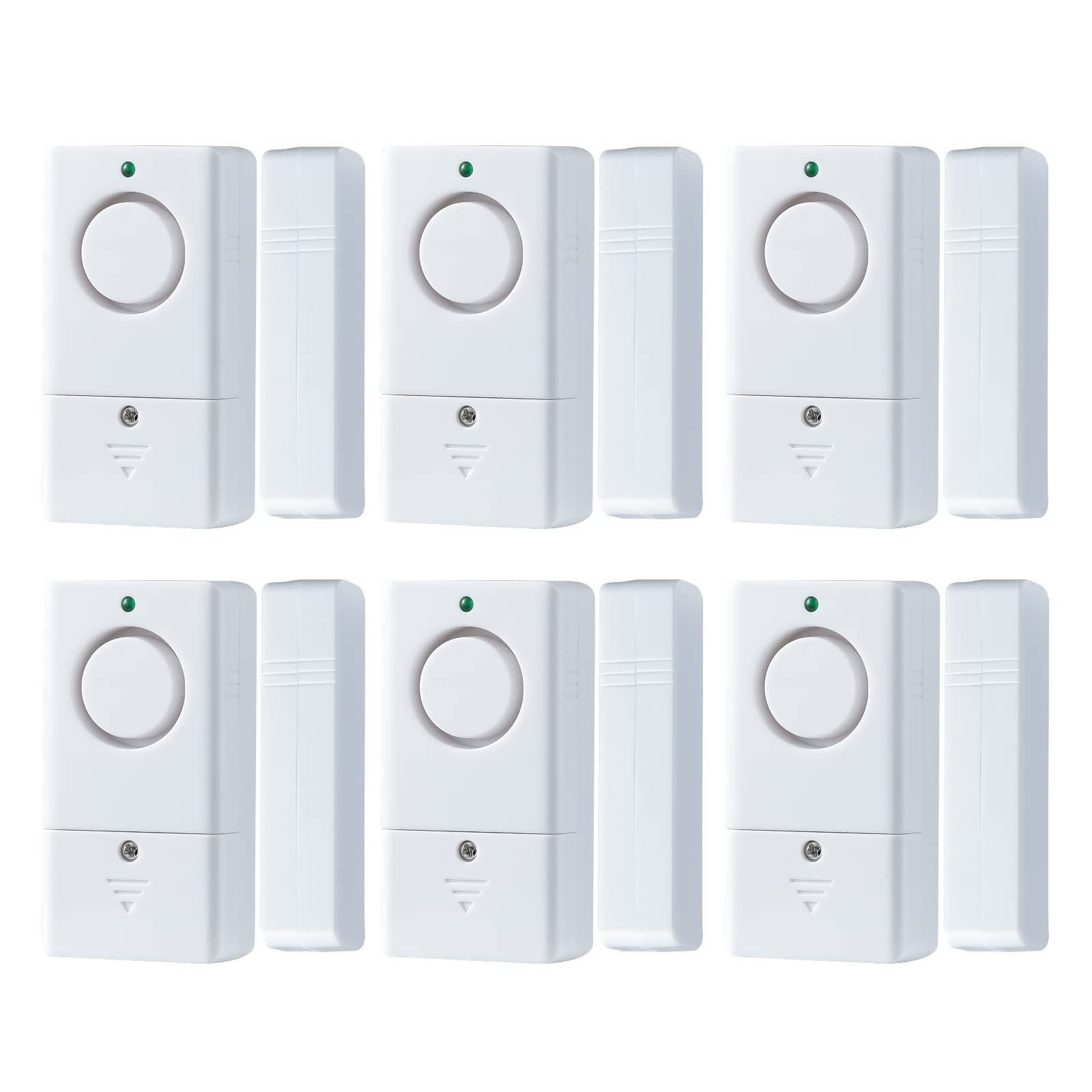 Door Alarm for Doors When Opening, 120DB Window Alarm, White