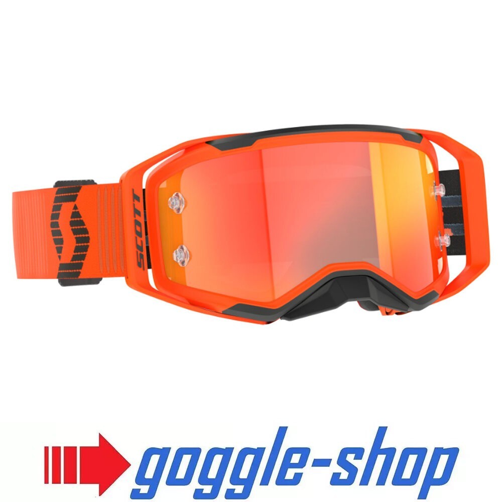 Scott Prospect 2.0 Motocross Goggles - Orange Black / Orange Works Mirror Lens