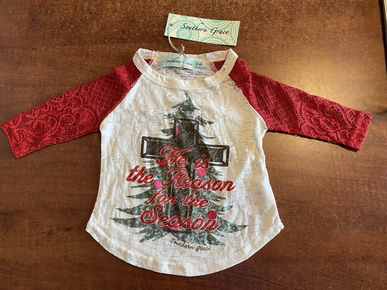 Girls 2T boutique Christmas Long Sleeve Shirt New with Tags