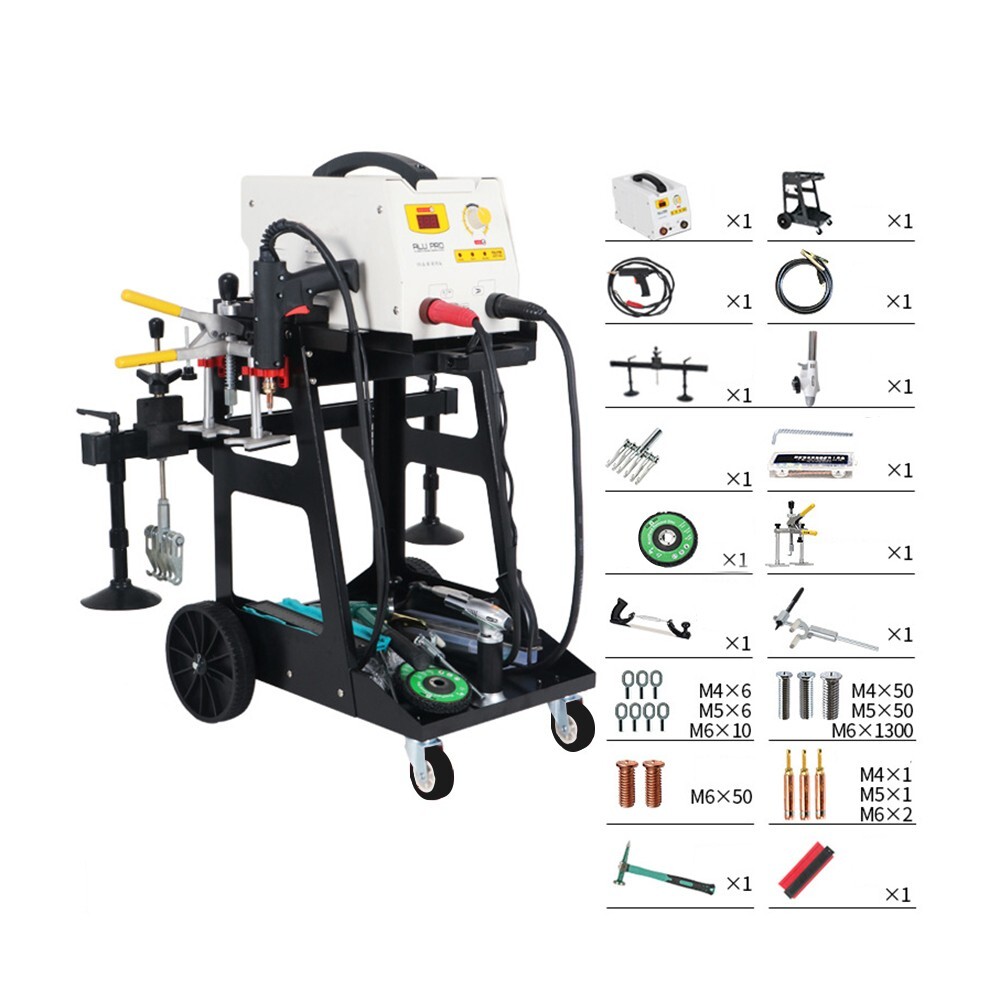 Aluminum Dent Pulling Machine Auto Body Dent Puller Welder Repair Machine 220V