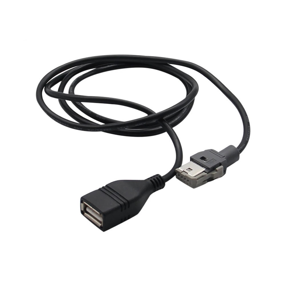 USB Cable Adapter 4Pin Fit for Alpine Head Unit Car Navigation CD Player Black