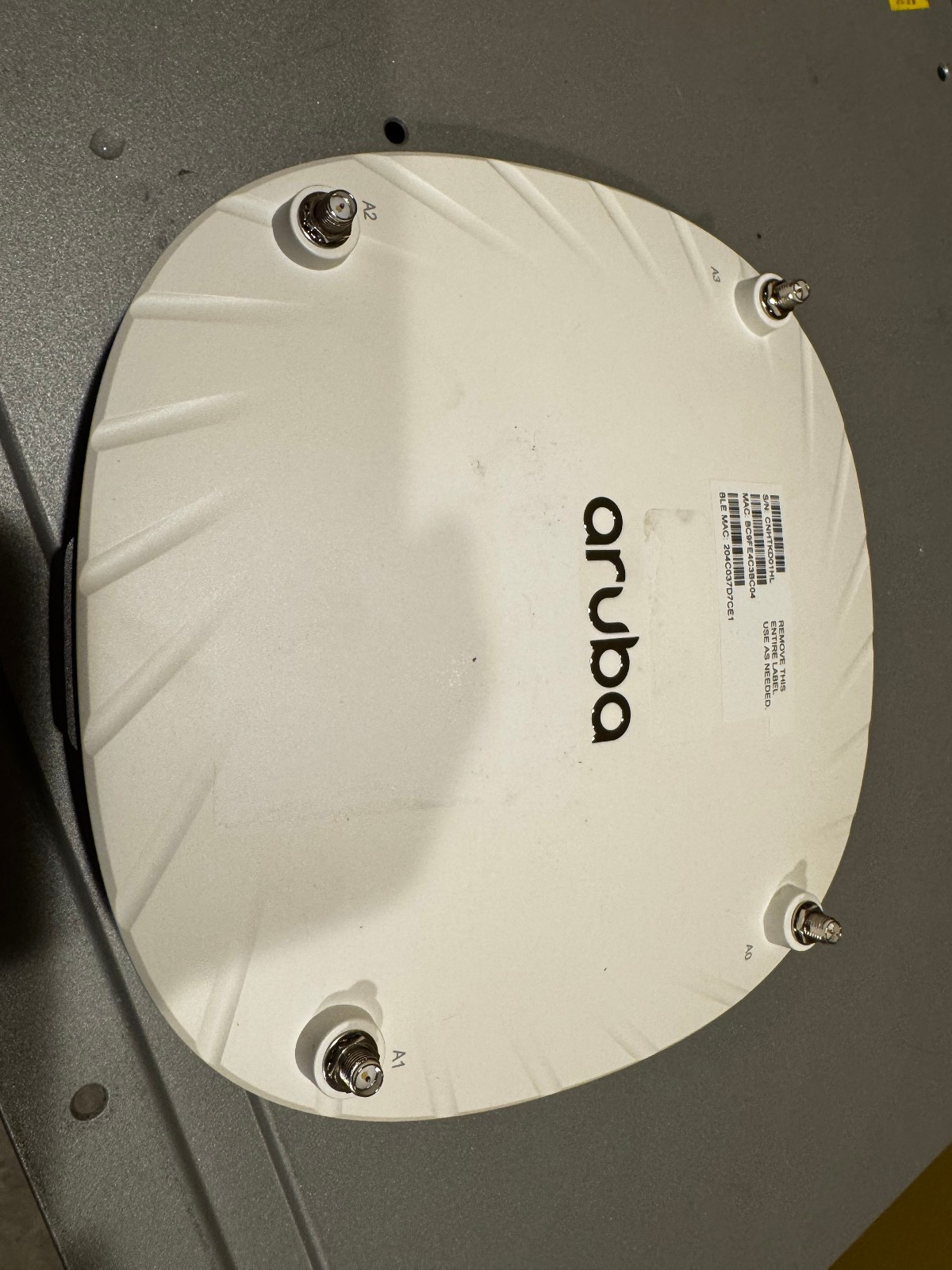 HPE Aruba AP‑514 (US) Q9H58A Dual Radio 4x4/2x2 802.11ax External Antennas Unifi