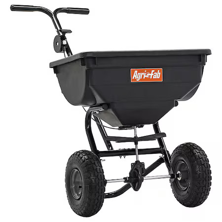 Agri-Fab 45-0531 85 Lbs Cap Broadcast Push Spreader For Fertilizer, Up To 4 Ft