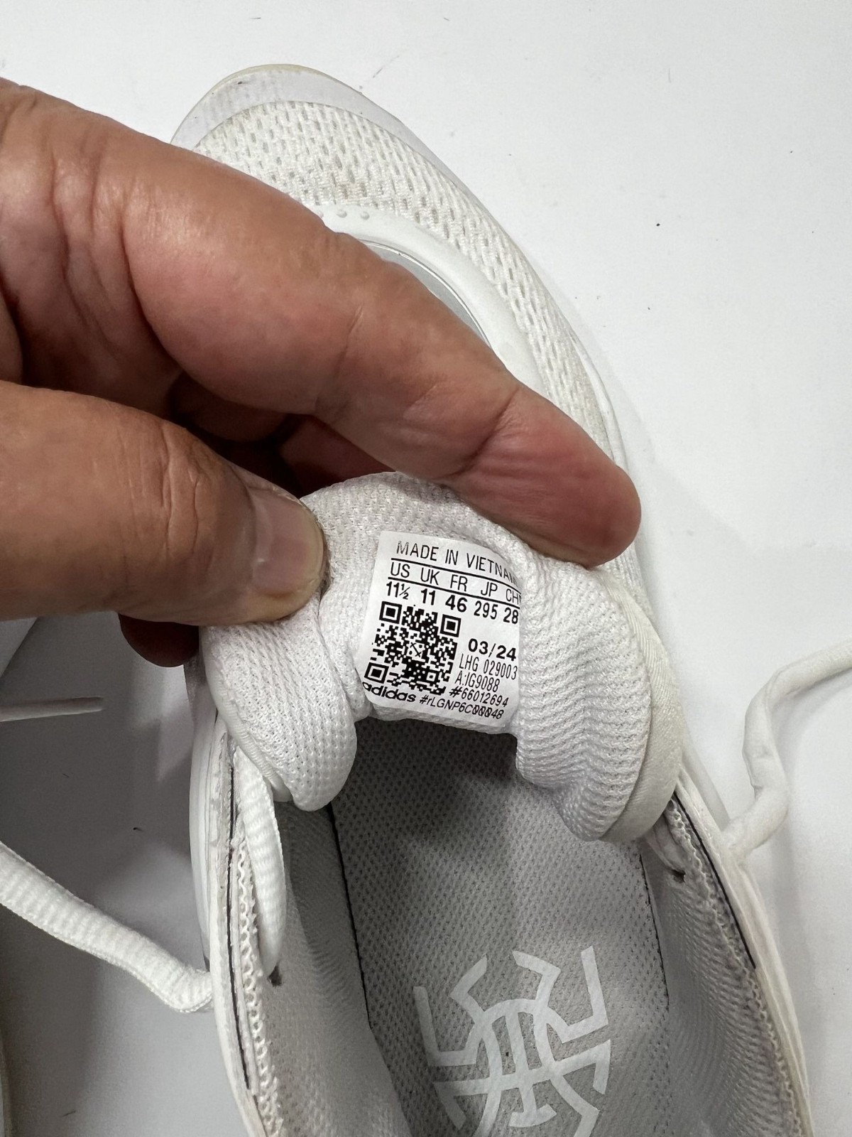 Adidas D.O.N Issue #6 Sneakers in Triple White