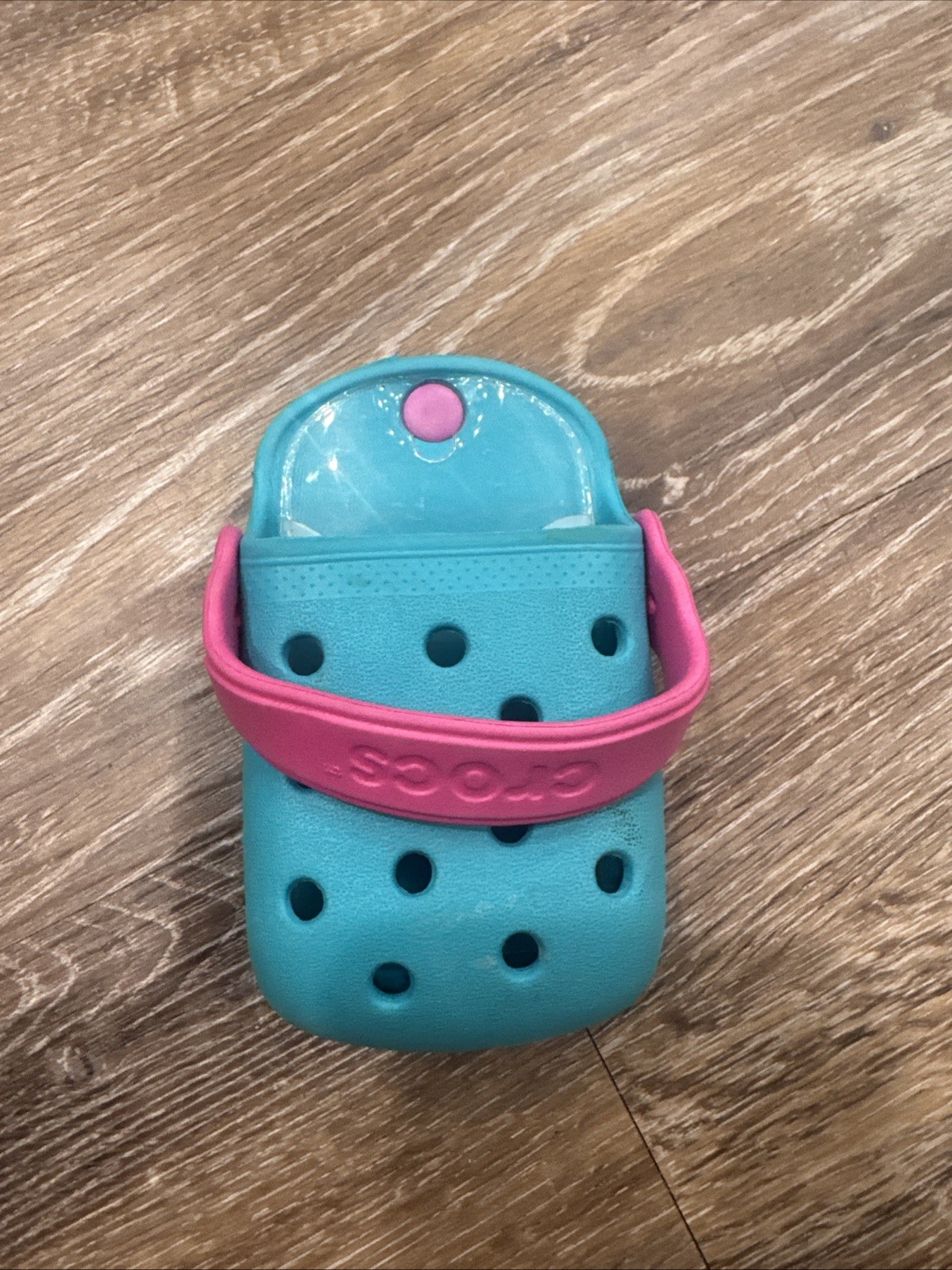 Crocs Cell Phone Holder With Belt Clip- Turquoise And Hot Pink