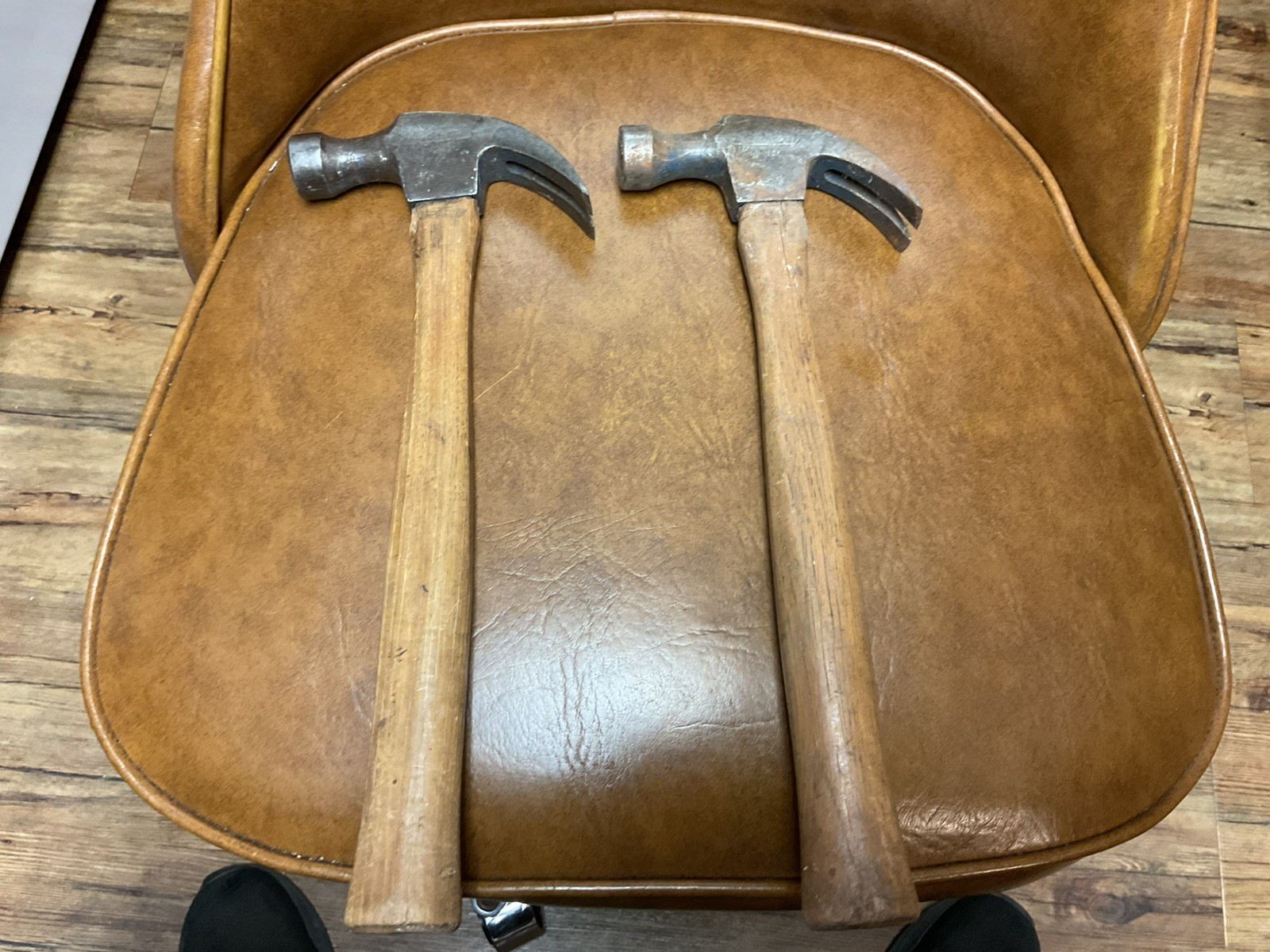2 Vintage ARTISAN CLAW HAMMERS.