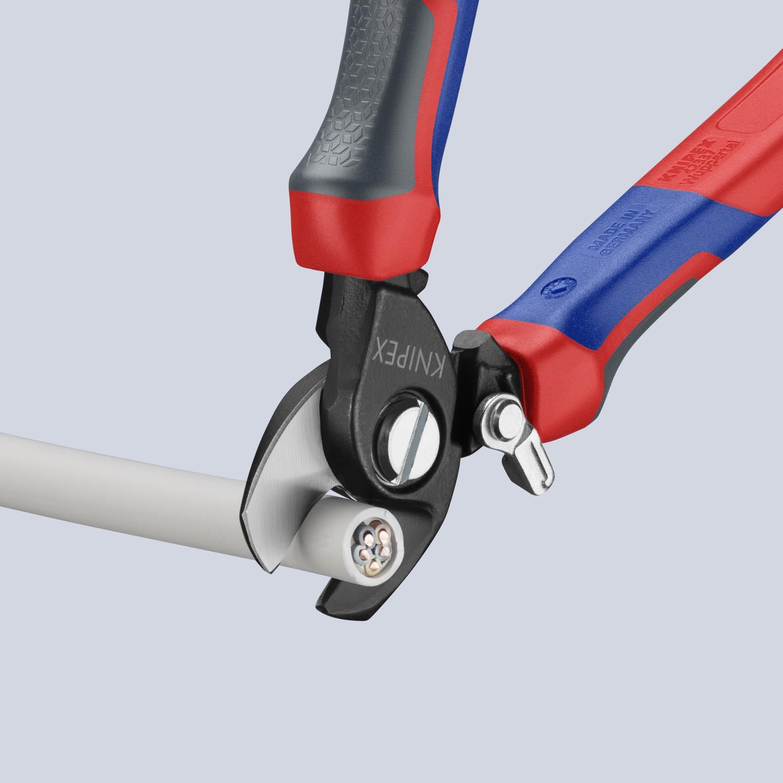 KNIPEX - 95 22 165 Tools - Cable Shears, Spring, Multi-Component (9522165)