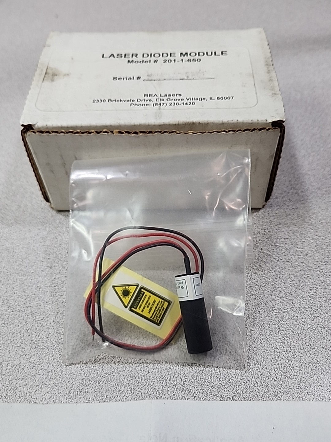 BEA LASER DIODE MODULE. MODEL 201-1-650 (BRAND NEW)