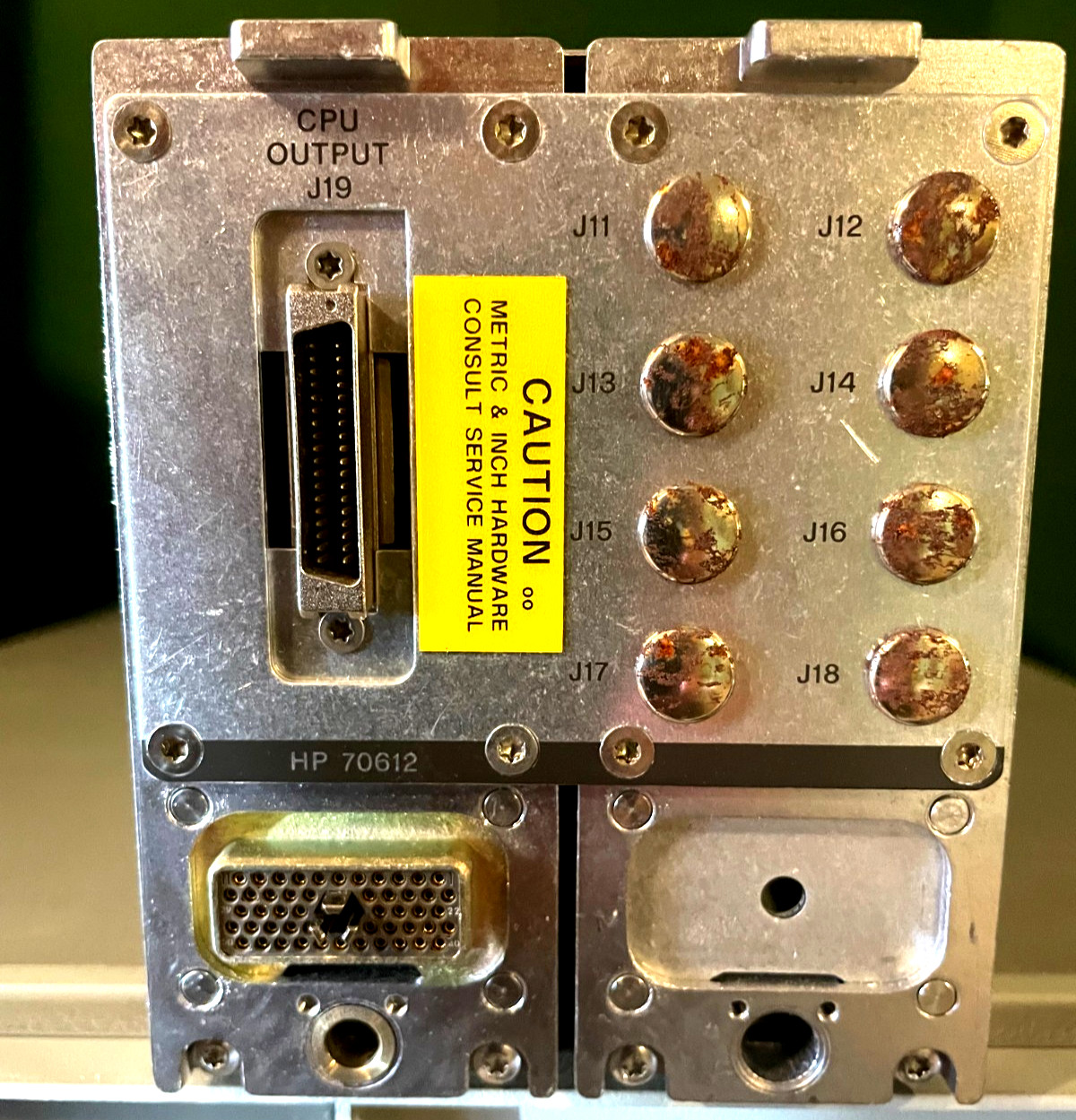 HP/Hewlett Packard 70612C Interface Plug-In Module for Agilent Spectrum Analyzer