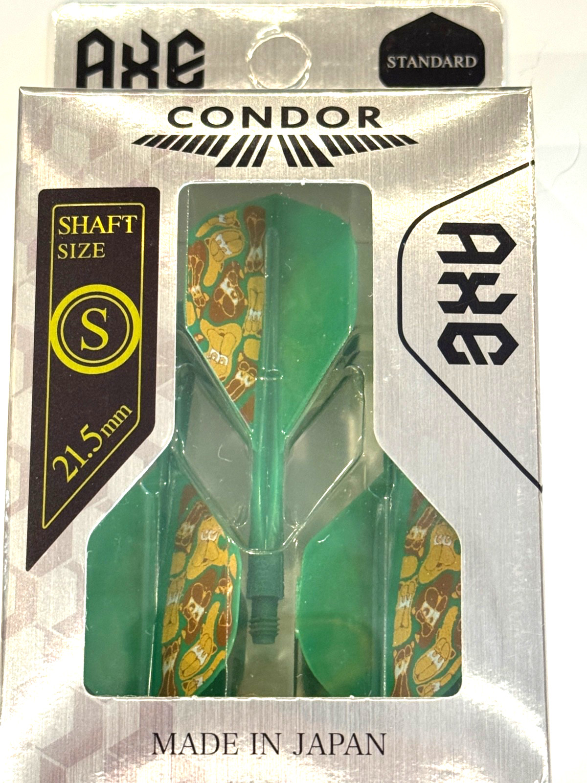 CONDOR AXE GT MONSTER FLIGHTS SHAPE IS SHORT STANDARD 21.5MM NEW SHIP FREE