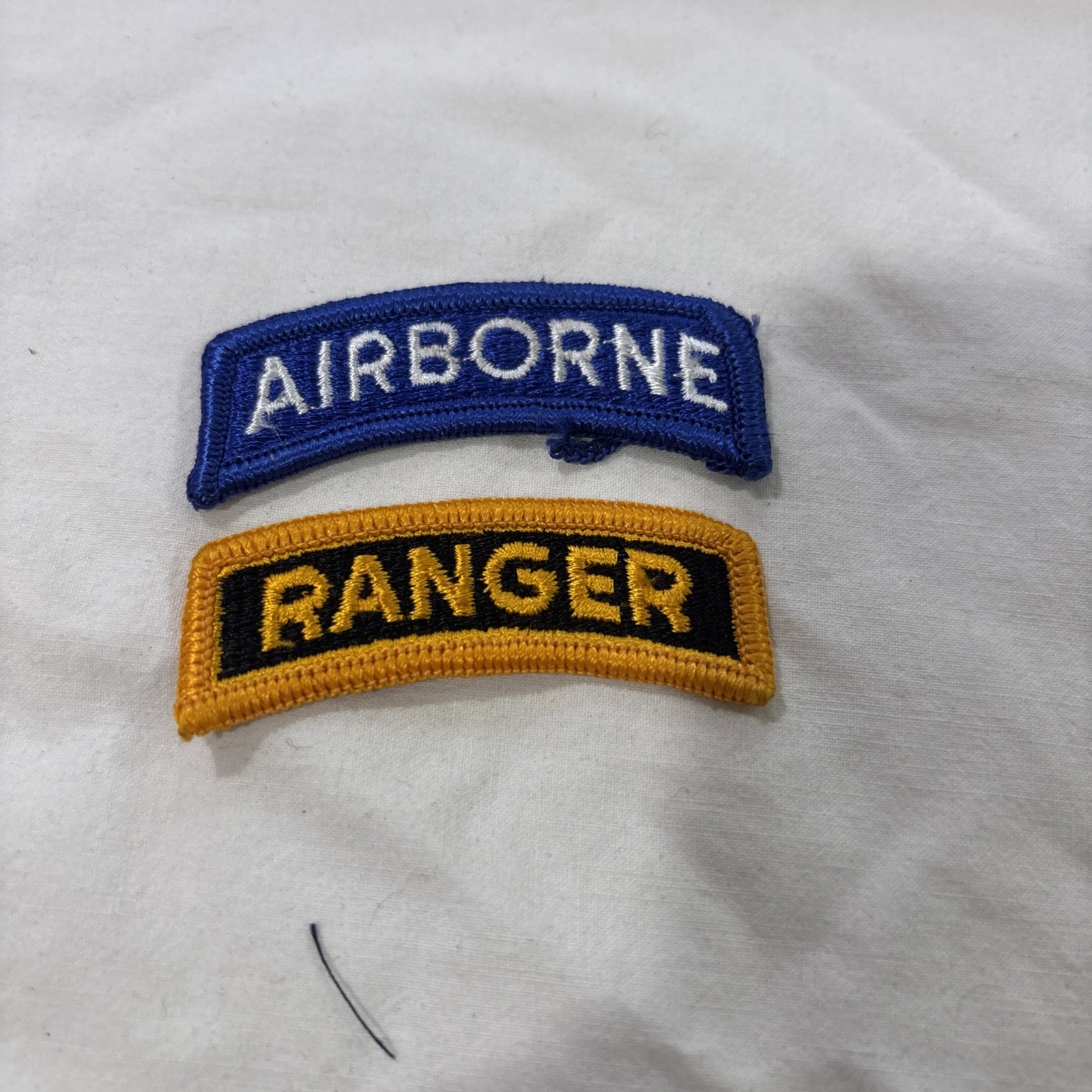 U.S. Army Ranger Blue/Yellow Shoulder Patches.  Set Of 2