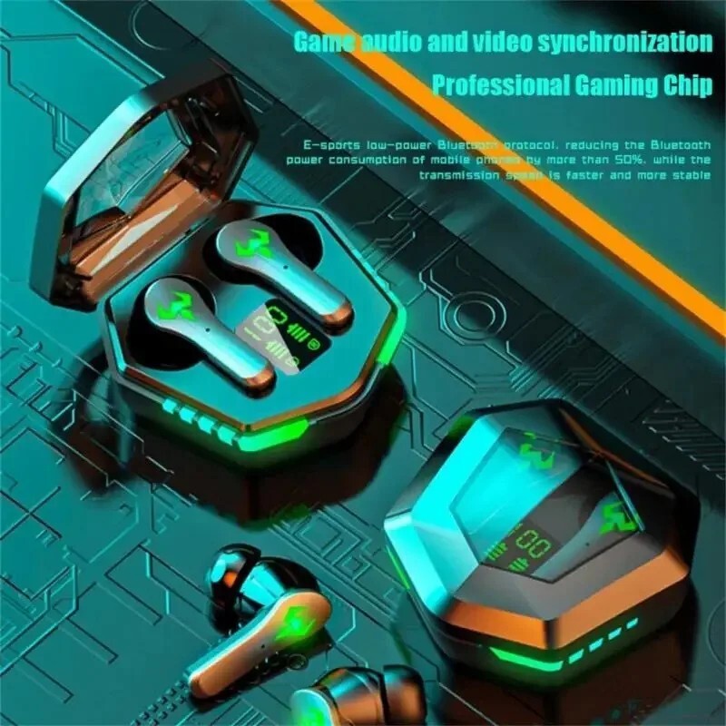 Digital Display TWS Bluetooth Earbuds with Active Noise Cancellation