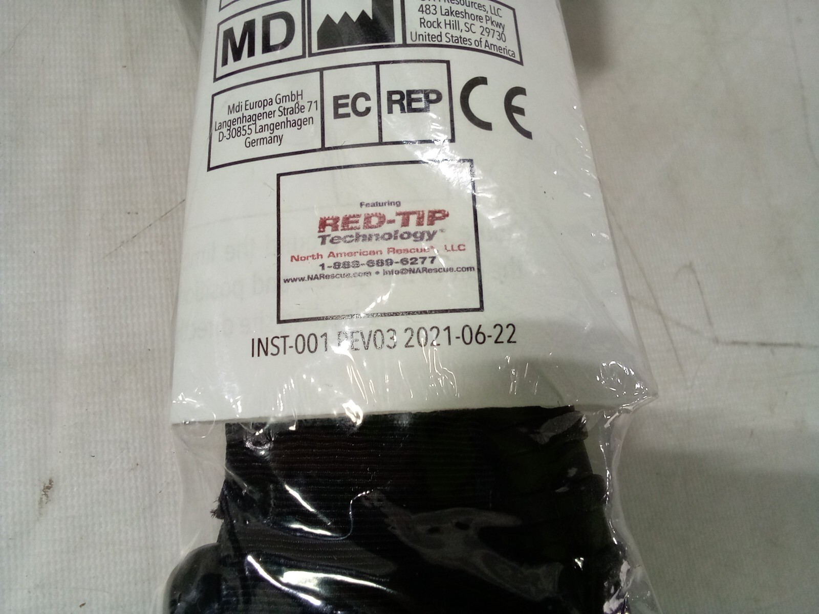 USMC Tactical Black CAT NA Rescue Red Tip Technology Tourniquet