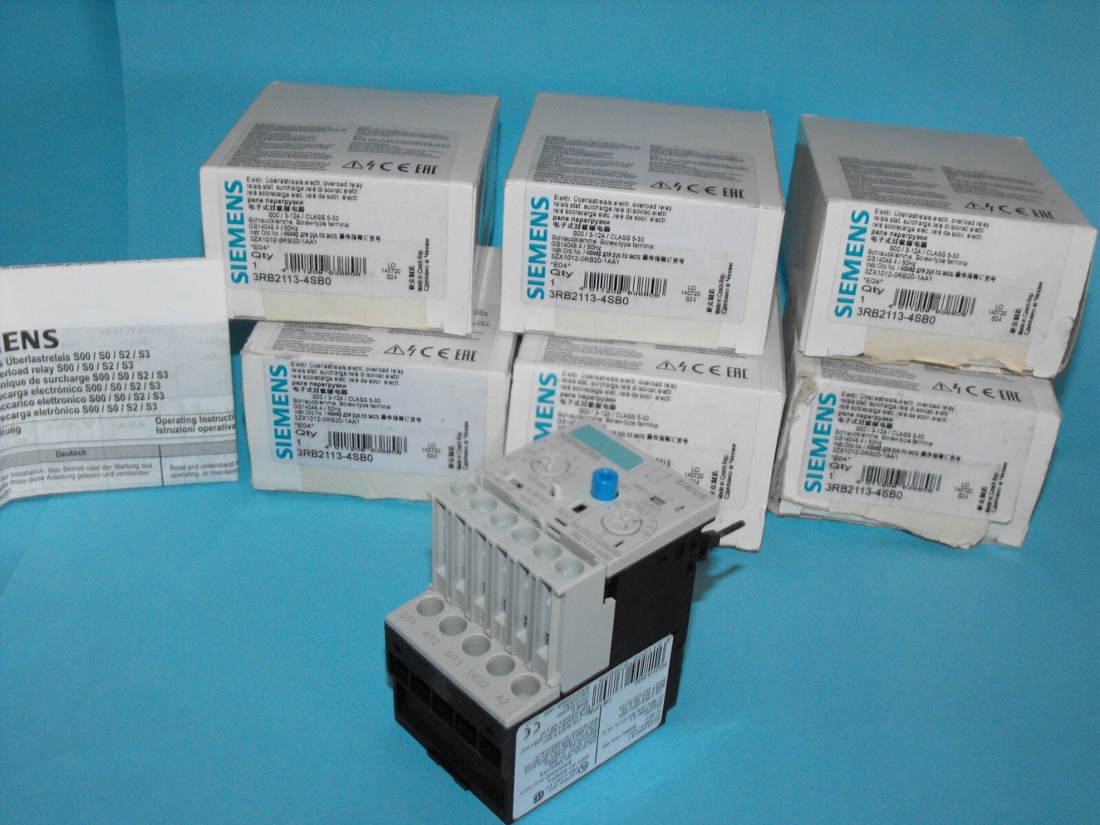 Siemens Sirius 3RB2016-1SB0.OVERLOAD RELAY 3-12A.CLASS 5-30.(LOT2PCS).NEW