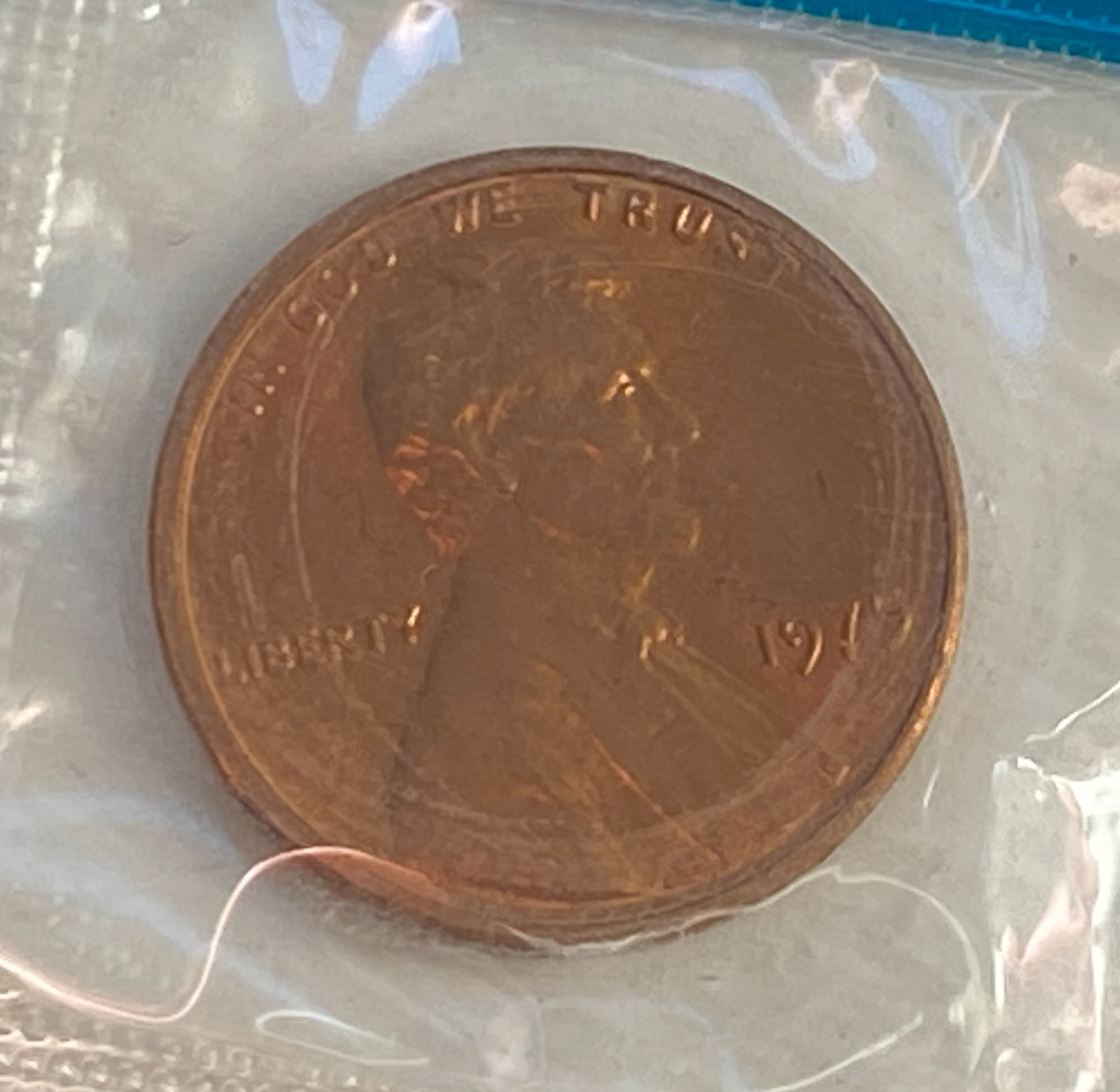 1975  Lincoln Cent - Uncirculated In Mint Cellophane - Free Shipping
