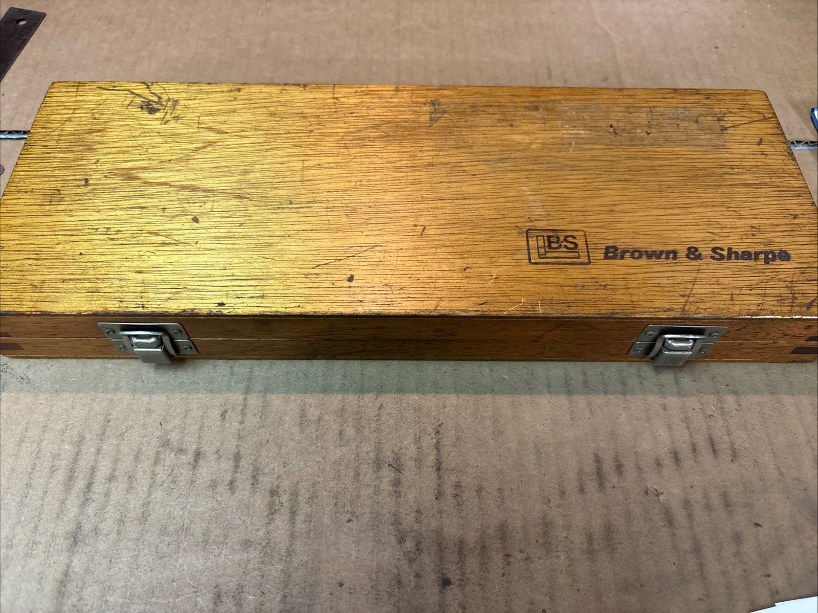 Brown And Sharpe Depth Micrometer 0-6 Inch Wooden Case Only