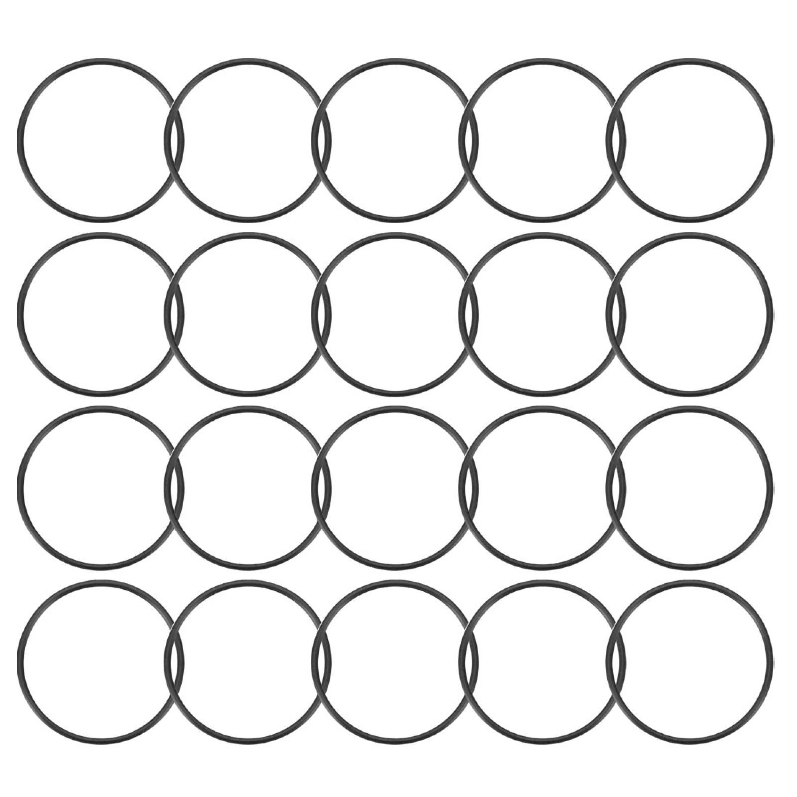 20 Pcs 34mm x 1.5mm Rubber O-rings NBR Heat Resistant Sealing Ring Grommets