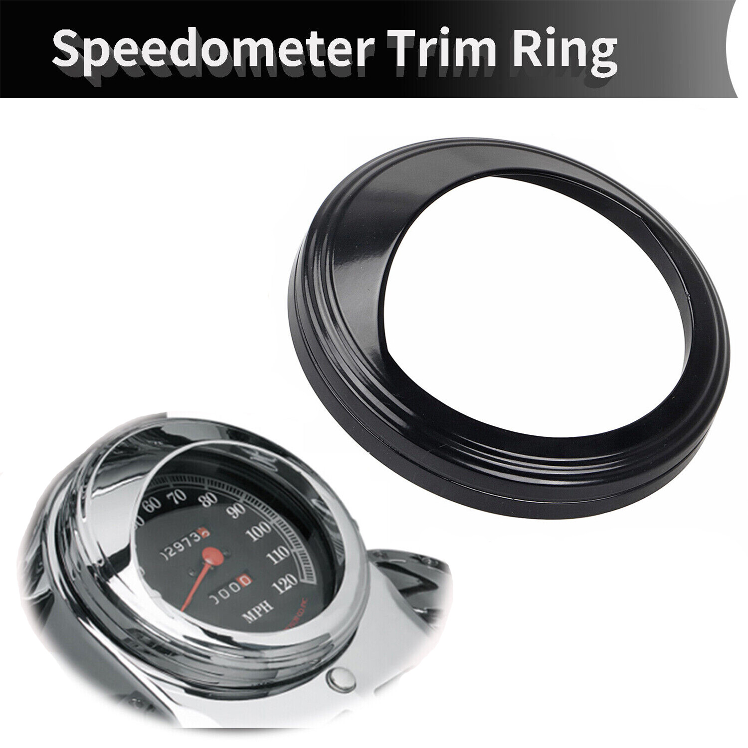 5" Speedometer Aluminum Trim Ring Bezel Fit For Harley Breakout Heritage Softail