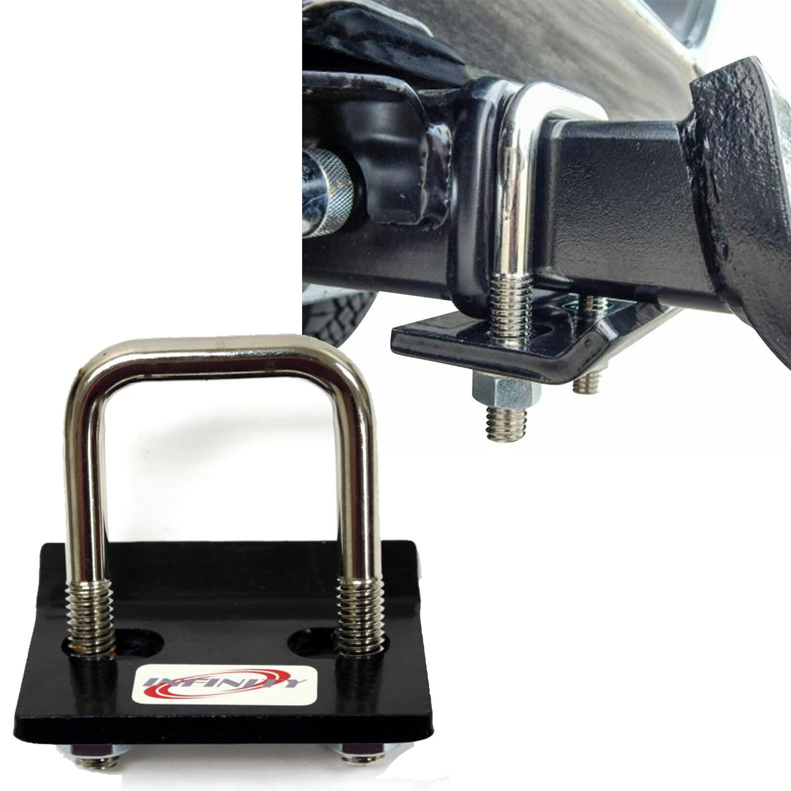 Hitch Tightener Stabilizer Anti Rattle Towing Tow 1-1/4" 2" Trailer U Lock Down