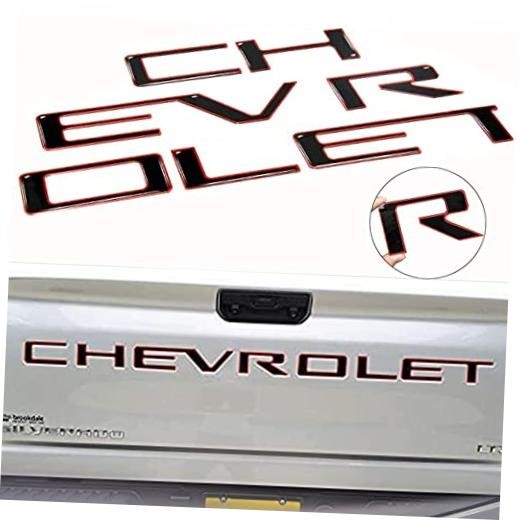 -3D Raised Tailgate Insert Letters - Compatible with 2019-2022