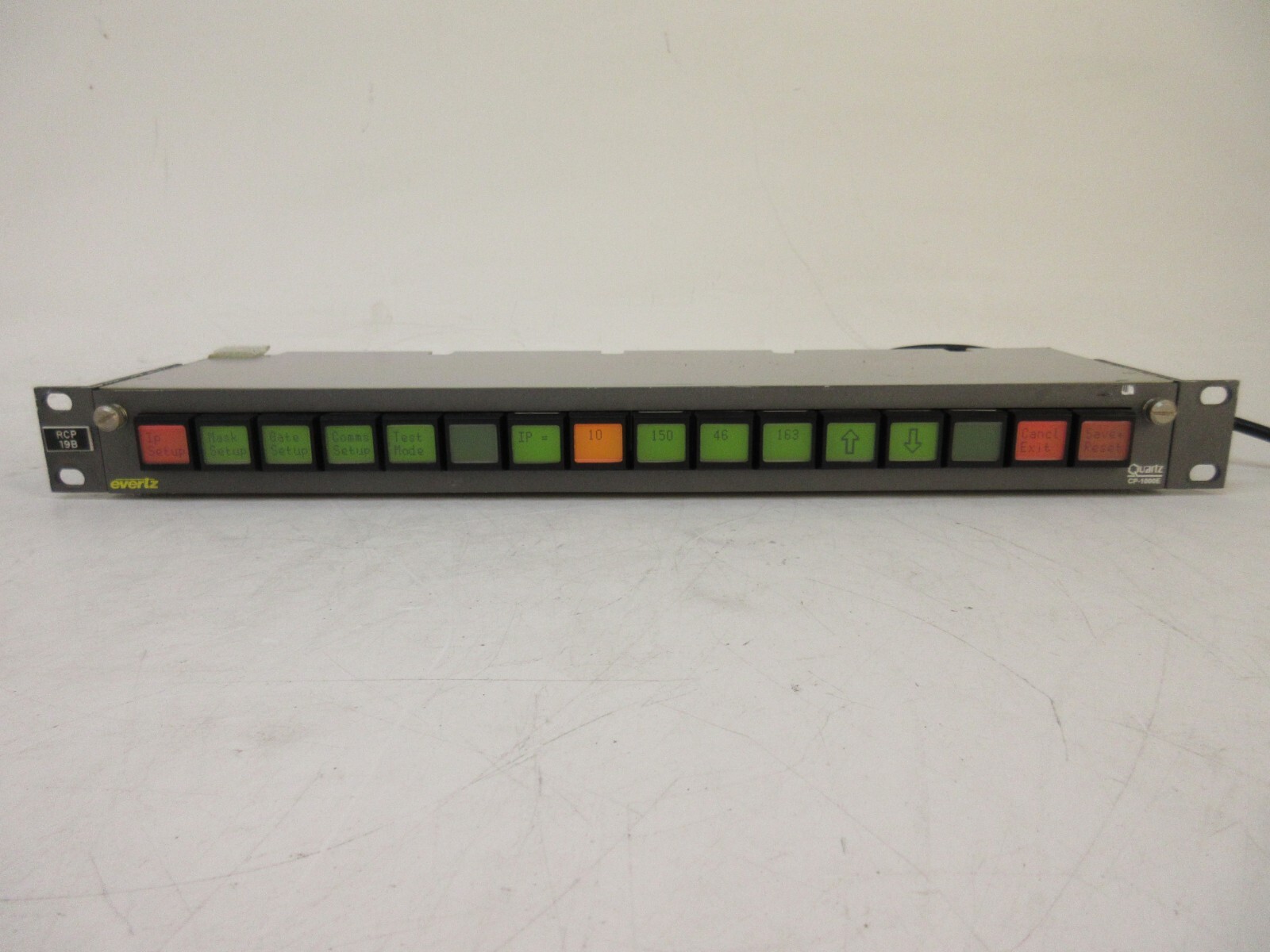 Evertz CP-1000E Intelligent Router Control Panel Routing Switch CP1000E