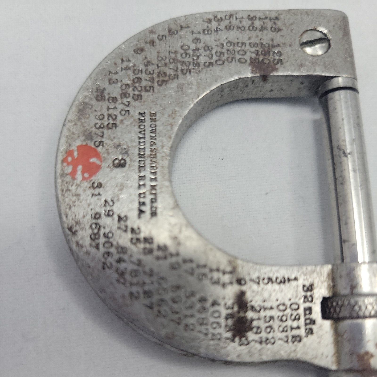 Brown & Sharp Micrometer No. 8 Outside Made In USA Tools Measuring