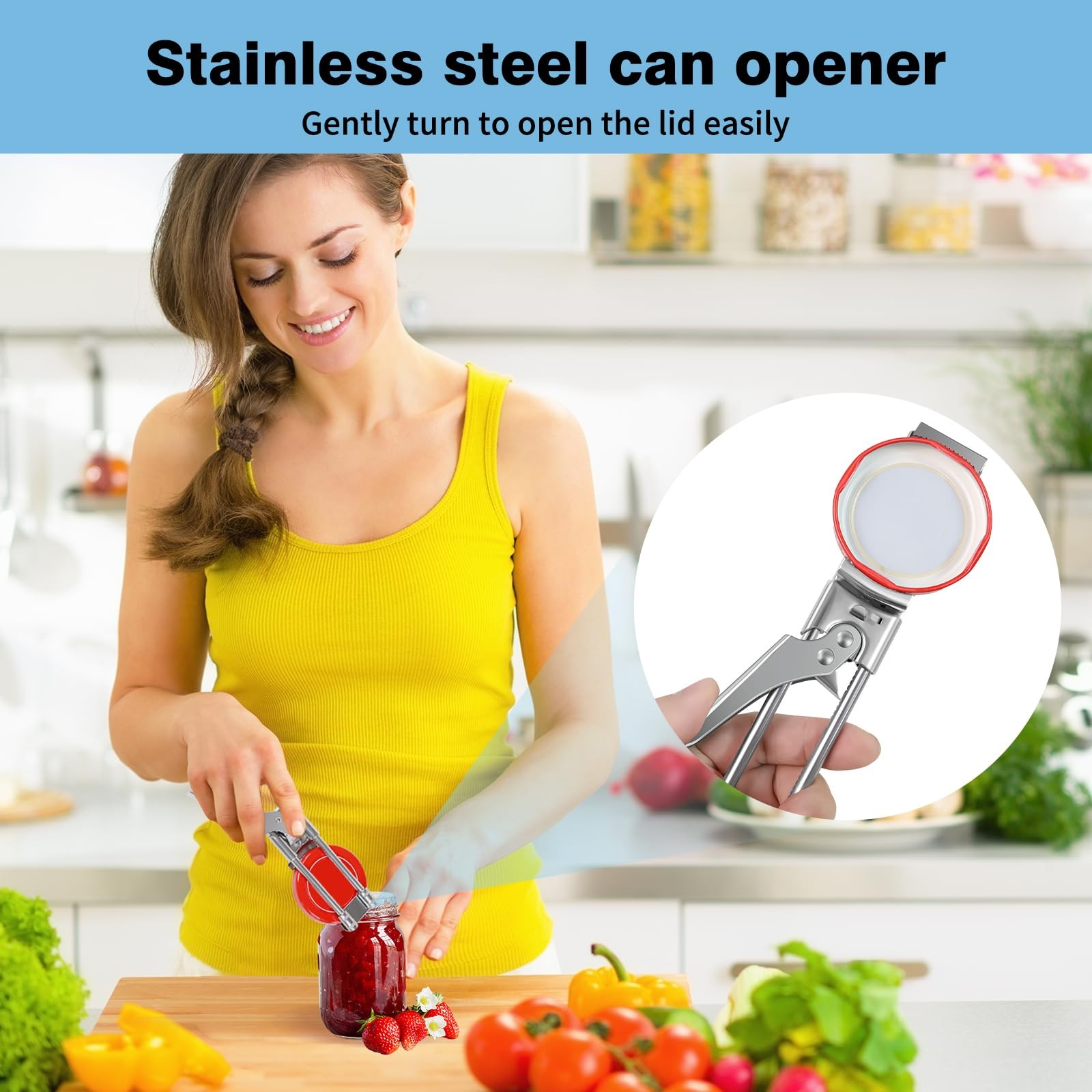 Master Opener– Adjustable Multifunction Jar & Bottle Opener Stainless Steel Tool