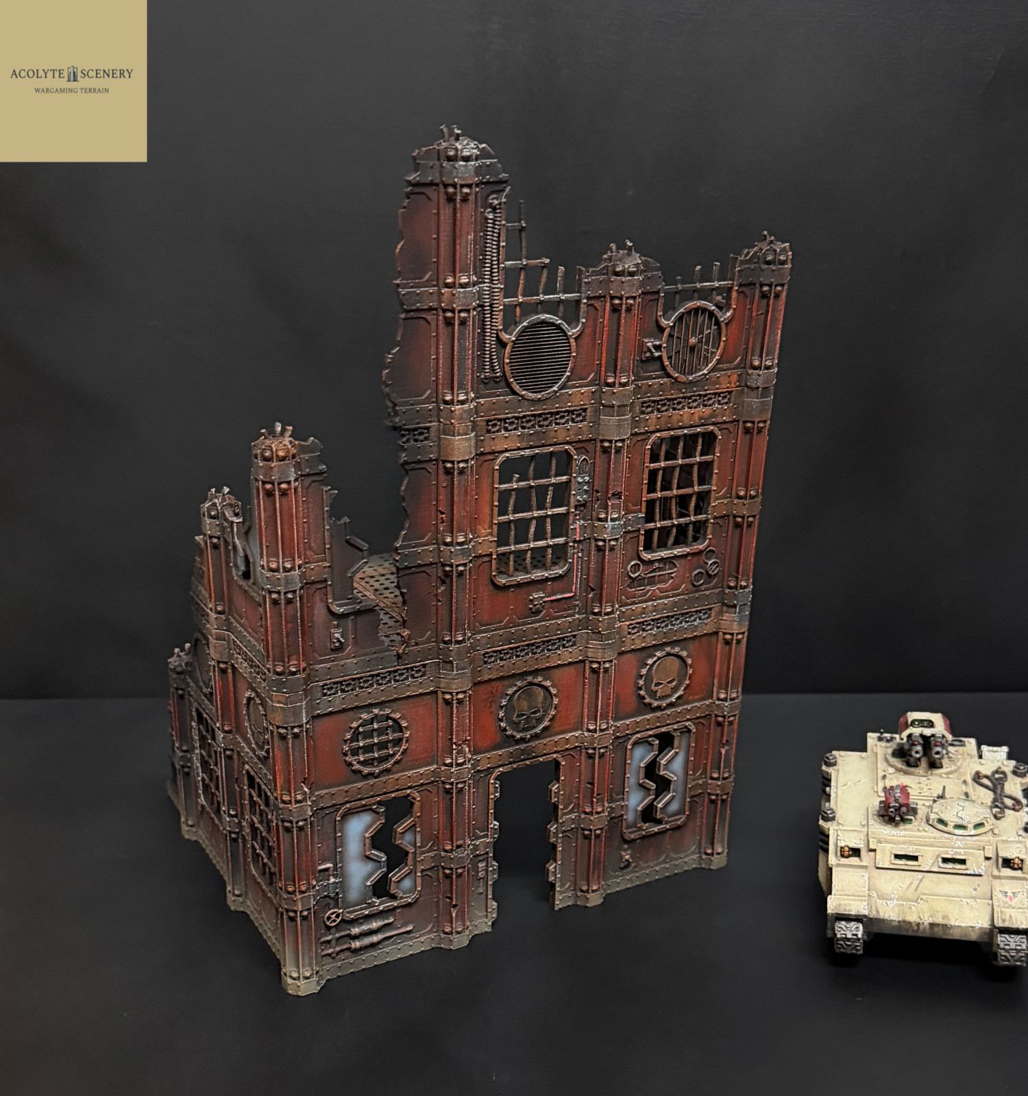 Grimdark Terrain 3 Ruin Bundle Easy-Build compatible with Warhammer 40k