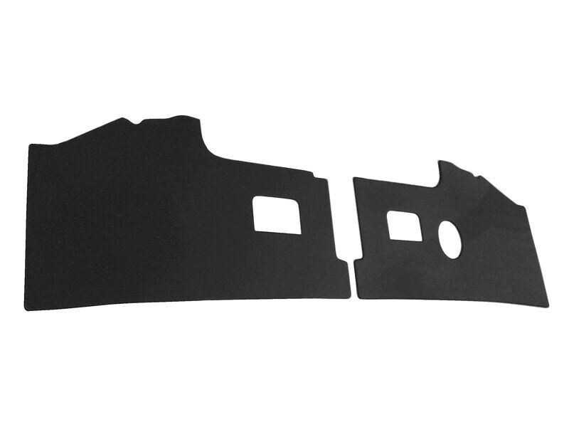 For VW T2 1970 - 1979 BUS INTERIOR FRONT KICK PANEL SET 2 PCS BLACK LEATHERETTE