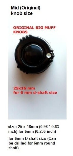 3pcs Big Muff Pi Knobs Bakelite Original Russian EH Sovtek Guitar Fuzz Pedal 13