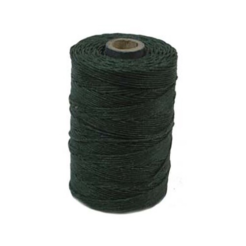 Irish Waxed Linen Thread 43680 Dk Forest Green (50gr, 100y) 4Ply Cord Crawford