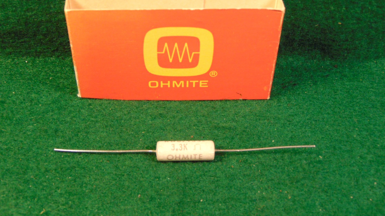 OHMITE 3.3K OHM 6.5 WATT WIREWOUND POWER RESISTOR NOS
