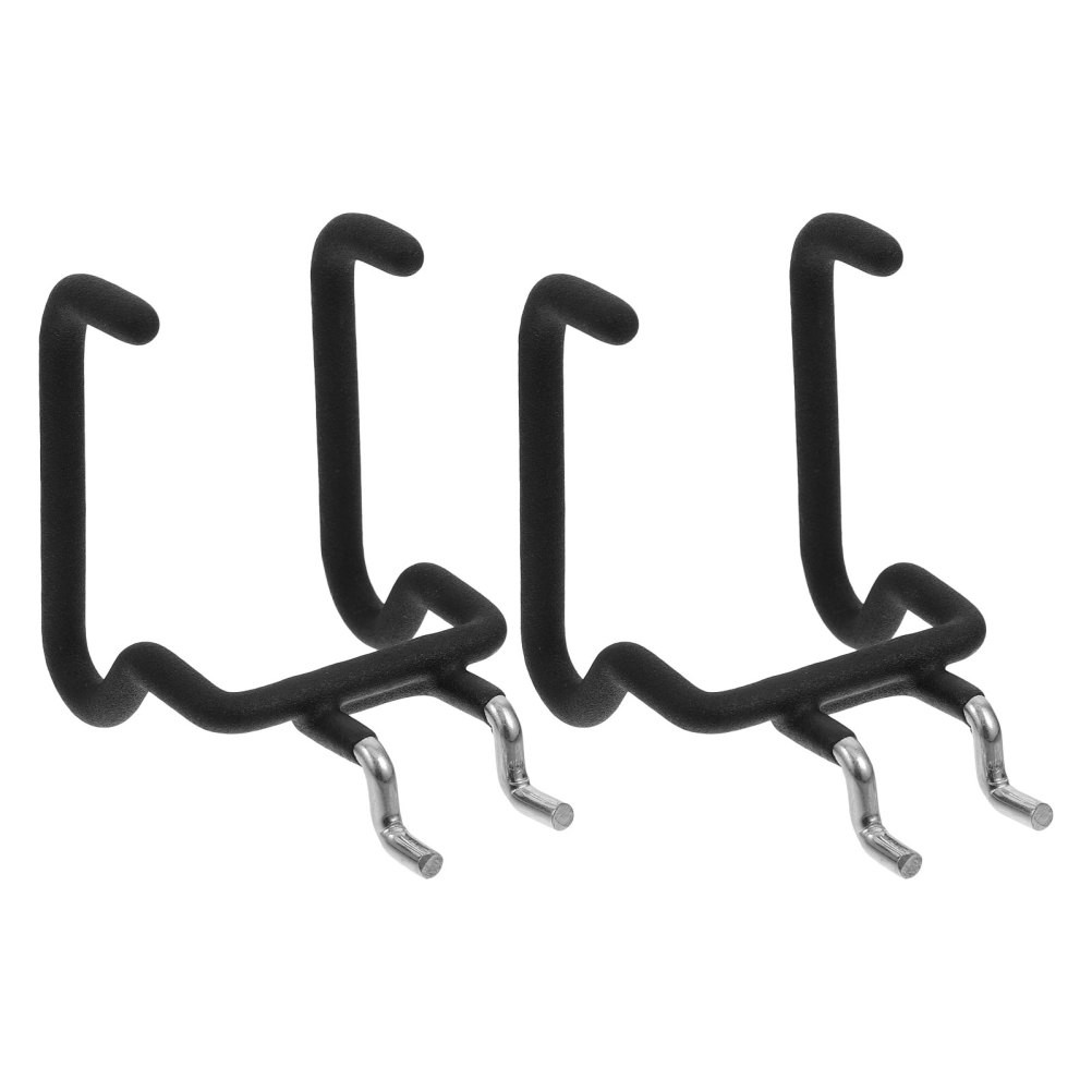 2pcs Pegboard Double Hook: Stainless Steel Utility Hooks with Soft Coating,