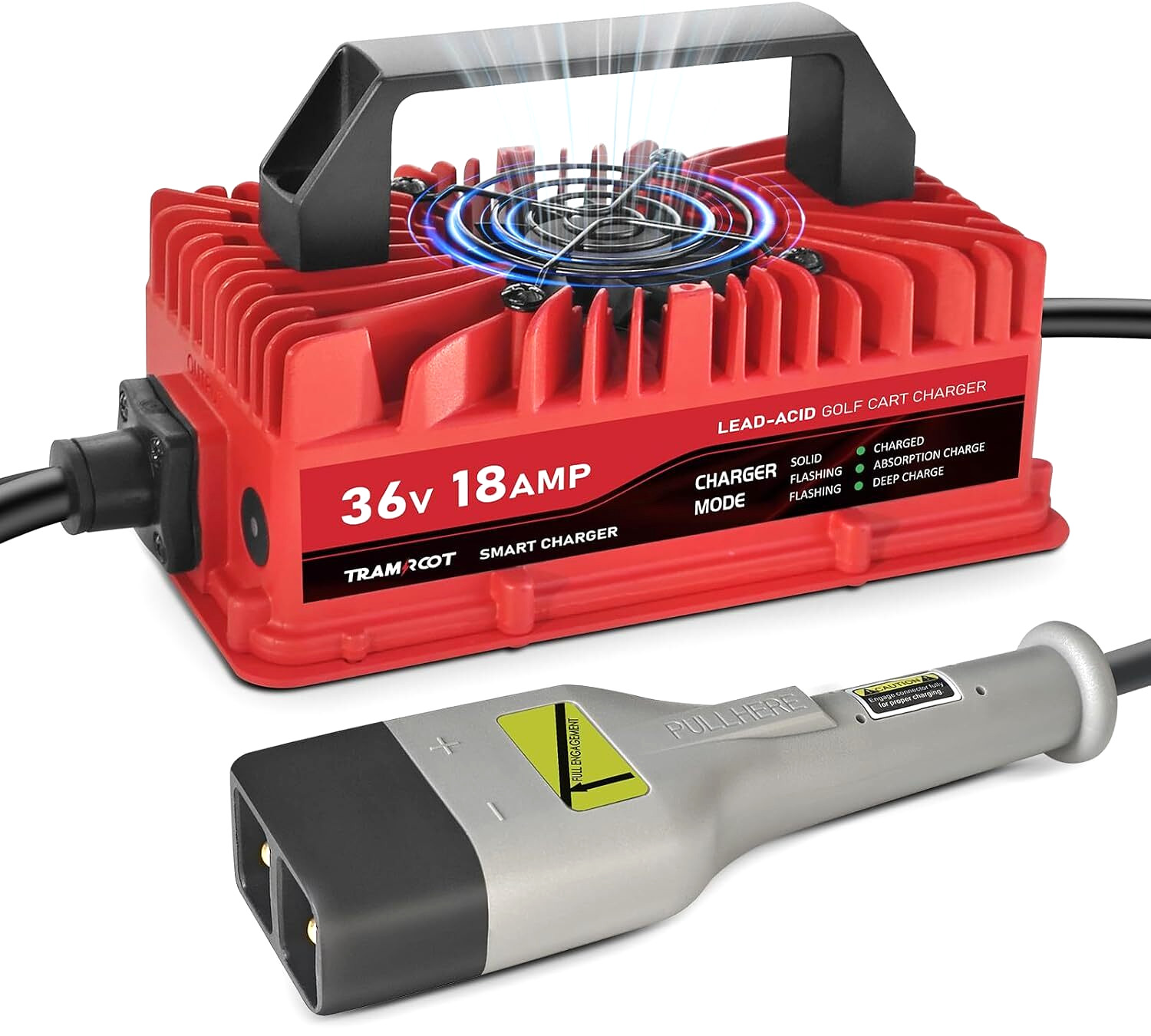 18 Amp 36V Golf Cart Charger for EZGO TXT Lead Acid Batteries Smart Charging