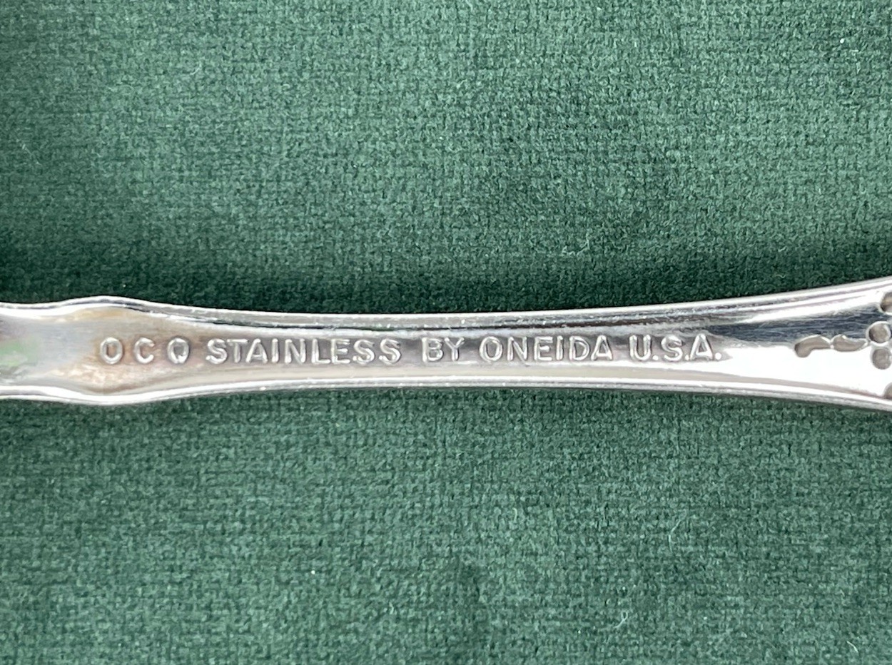 Oneida WORDSWORTH Sugar Spoon Dinner Fork Set 3 Stainless Flatware USA Made