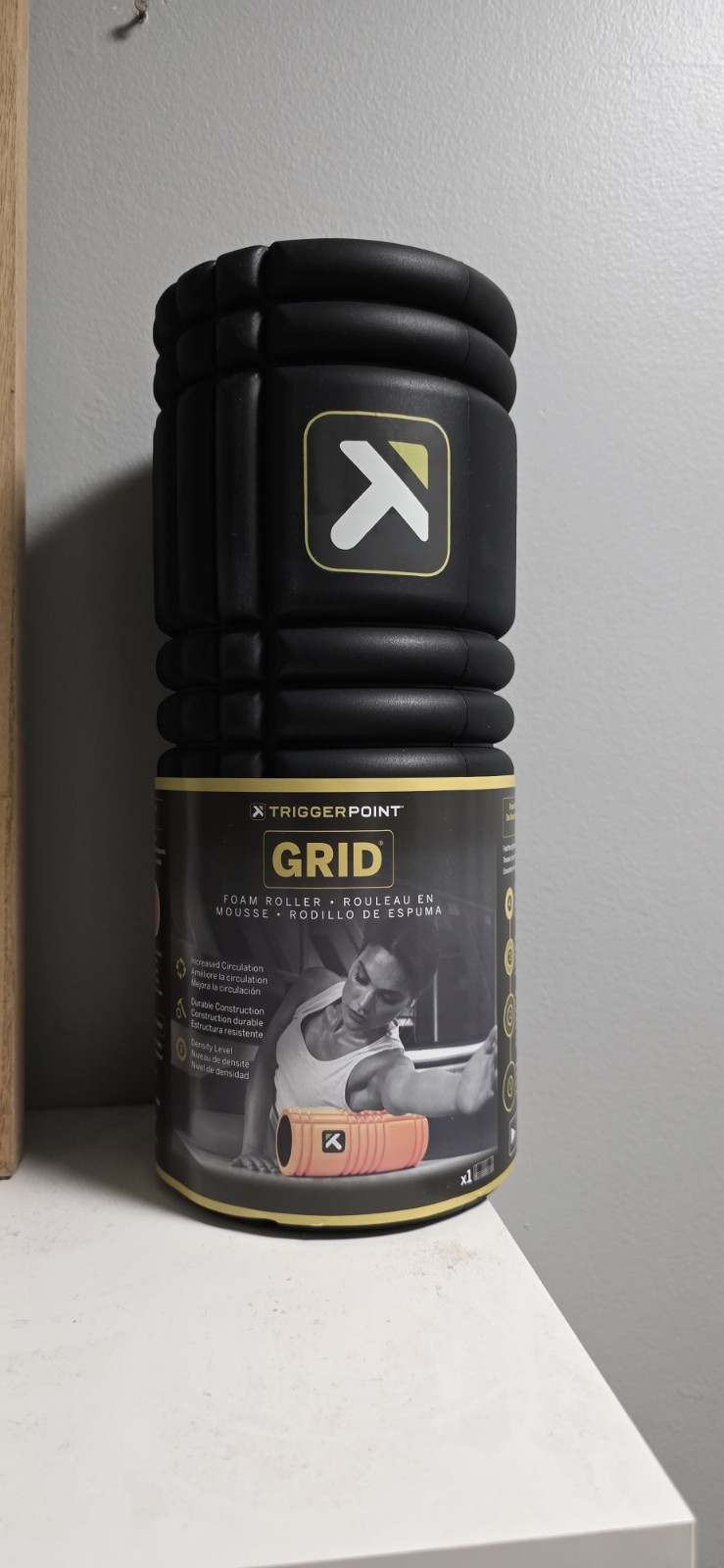 TriggerPoint GRID 1.0 Foam Roller: Deep Tissue Massage & Recovery Tight Muscles