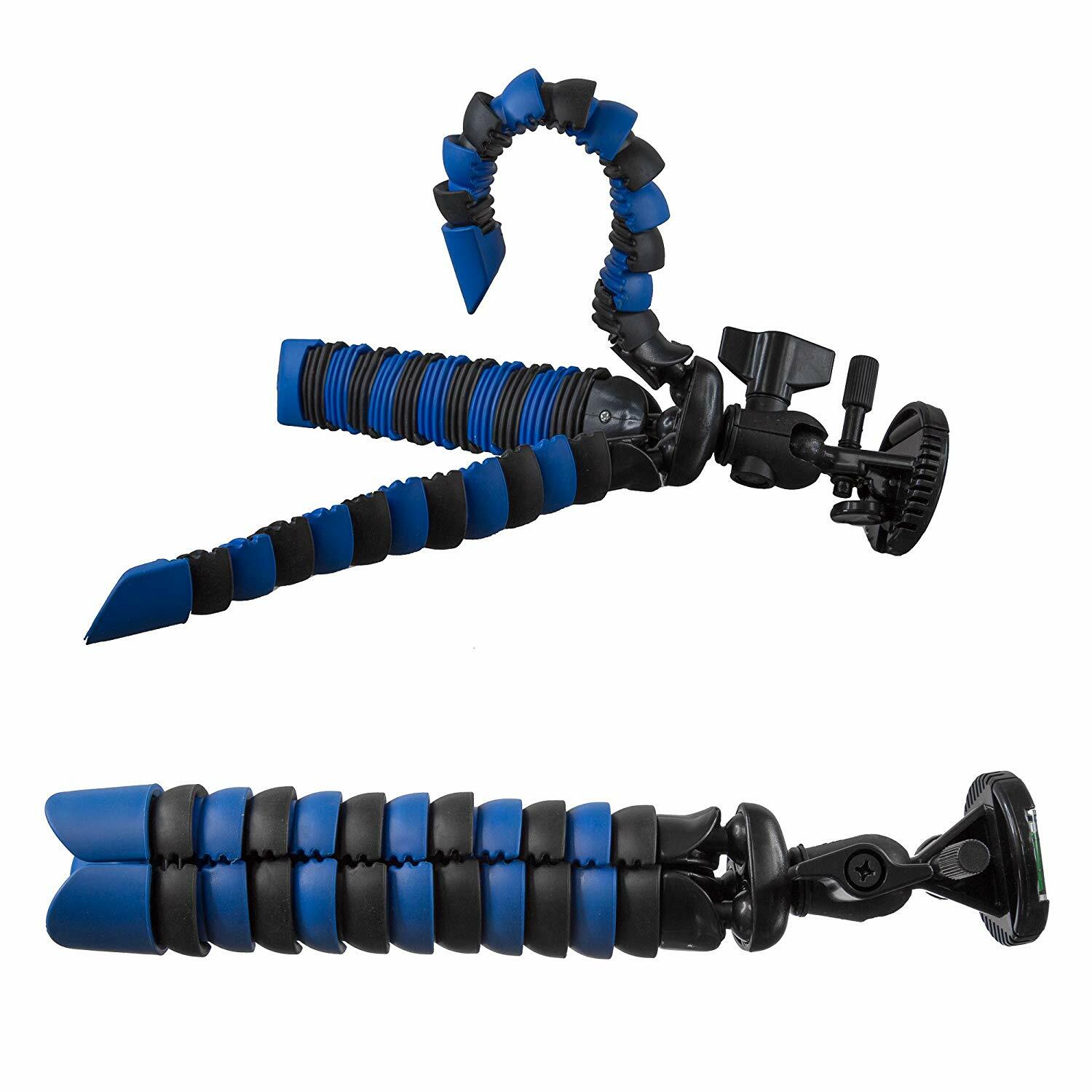 12'' Flexible Gripster Tripod (Blue) for Digital Camera with Quick Release Plate