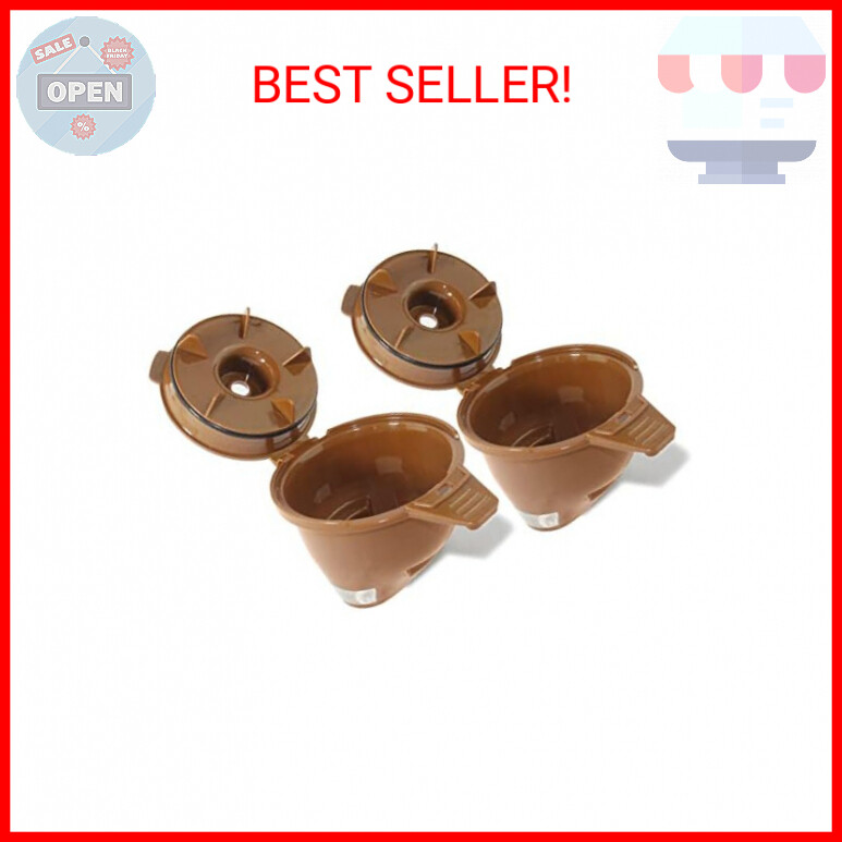 2-Pack Ground Coffee Brew Basket for Hamilton FlexBrew Models 49974-49979, Filte