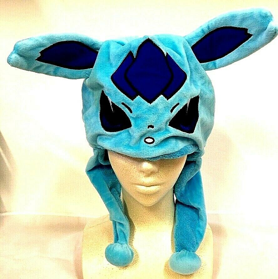 Glaceon Aviator Pilot Party Halloween Costume Animal Plush Hat Pokémon xiao-006